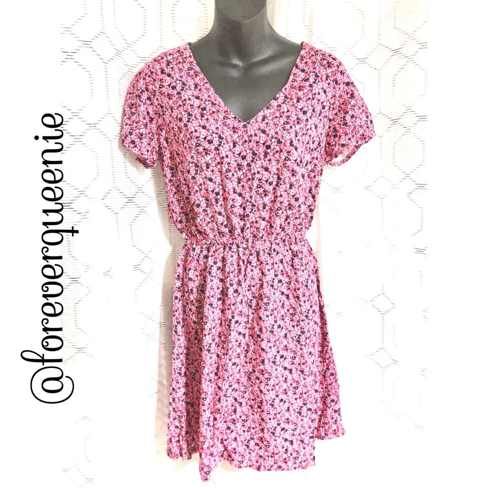 NWT Gap Fit & Flare Dress Short Sleeve Sz S